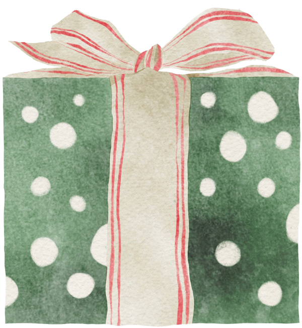 Watercolor Christmas Gift